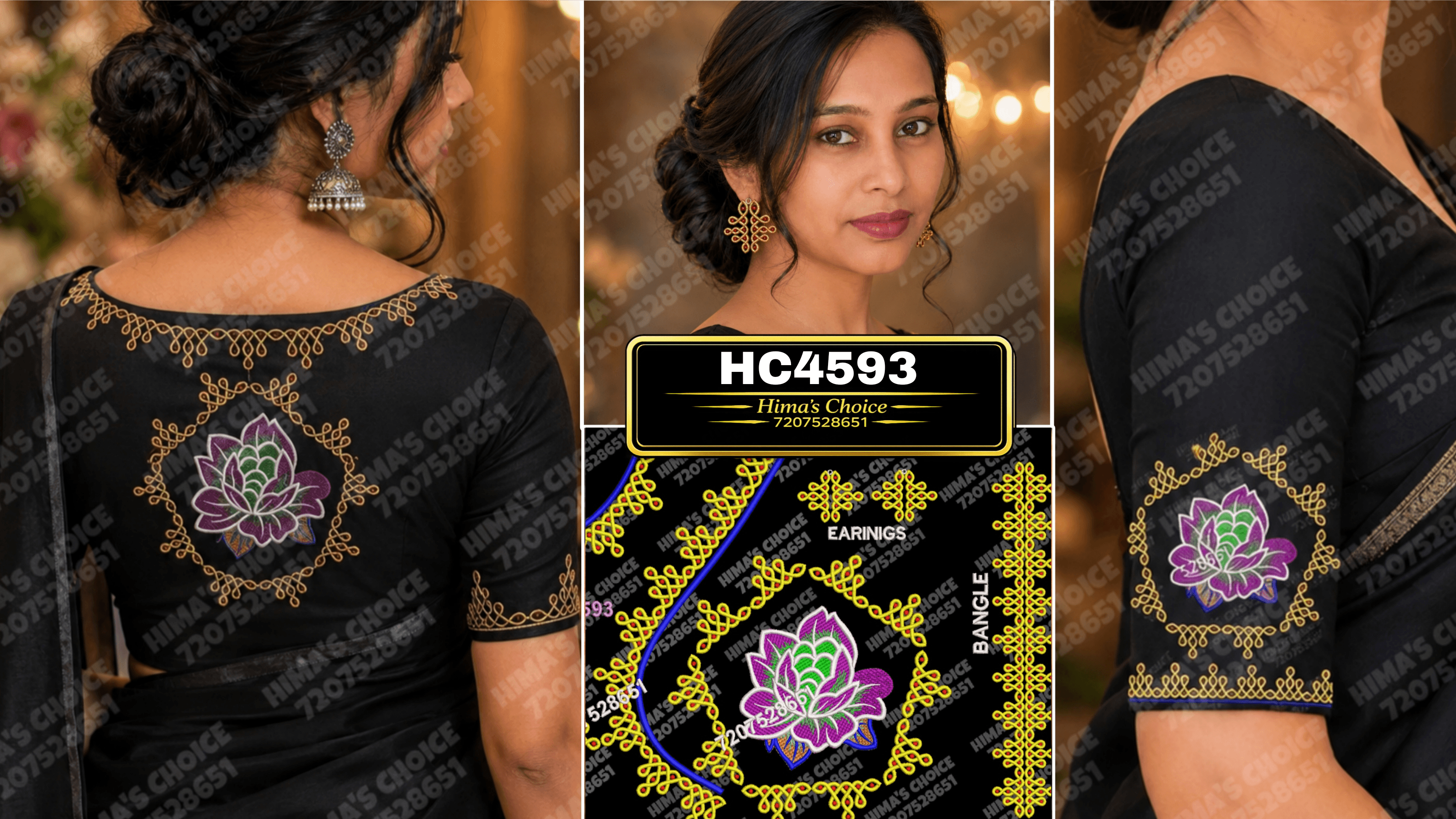 HC4593 RANGOLI WITH FLOWER